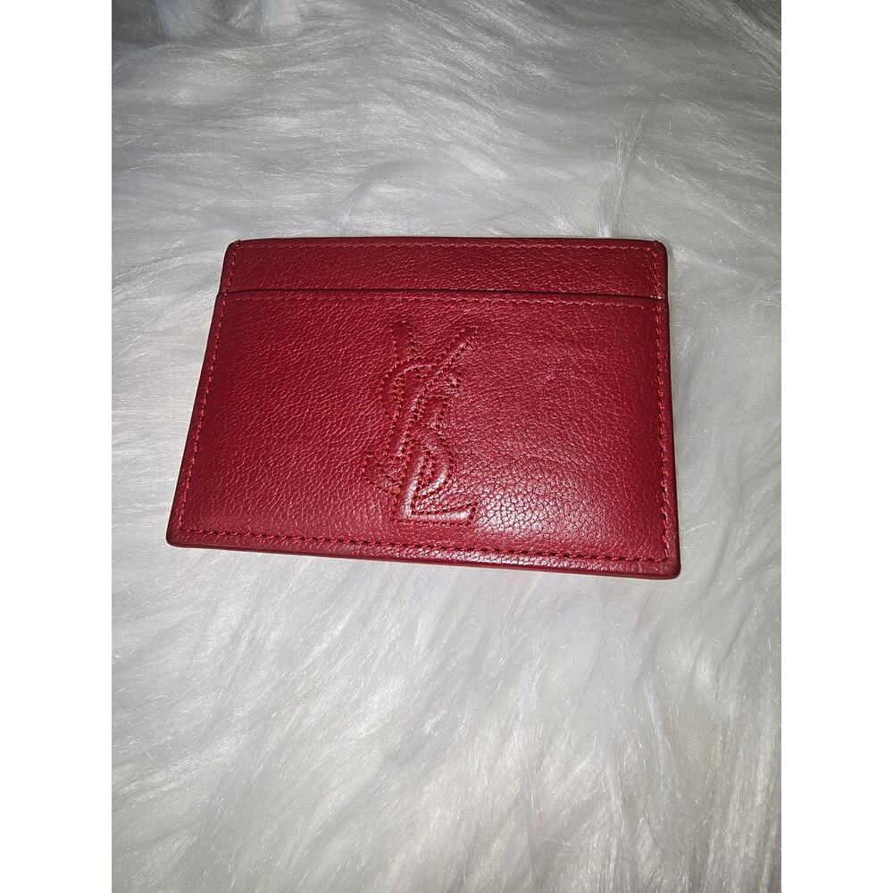 Pre-Owned YSL red cardholder